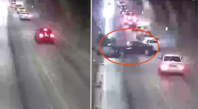 Amasya’da korkunç kaza, otomobiller tünelde kafa kafaya çarpıştı