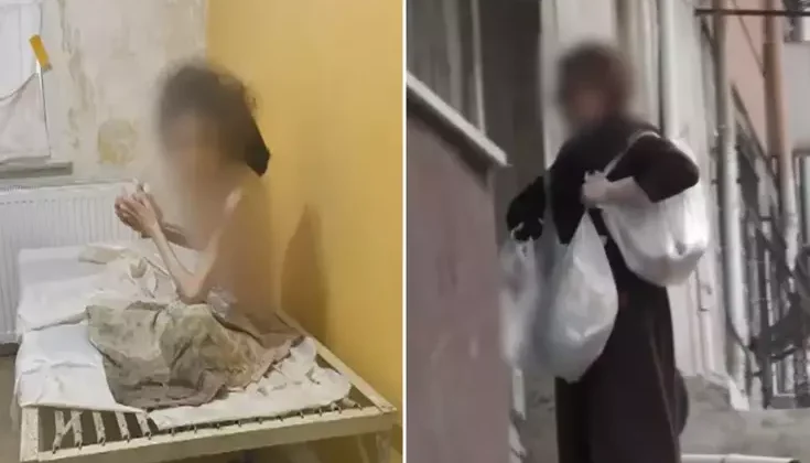 Dehşet evi! Anne hayatını kaybetti, kızı bir deri bir kemik bulundu