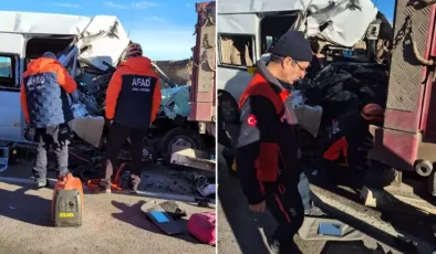Öğrenci servisi tıra arkadan çarptı! Ölü ve yaralılar var