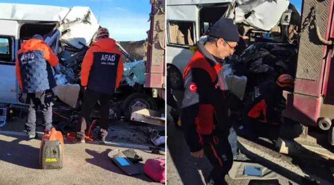 Öğrenci servisi tıra arkadan çarptı! Ölü ve yaralılar var